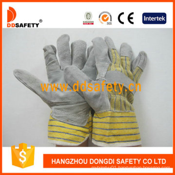 Yellow Cow Leather Gloves Safety Gloves Dlc103